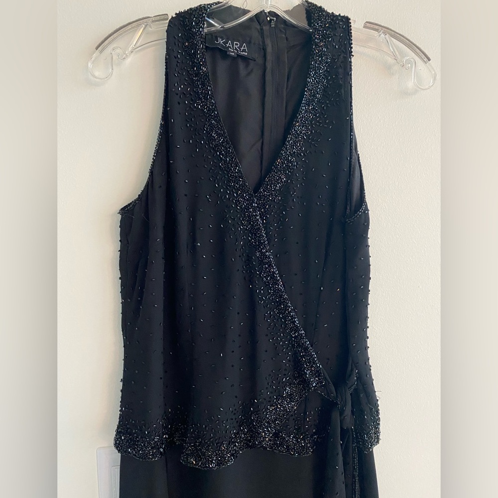 J Kara Gown with beading.